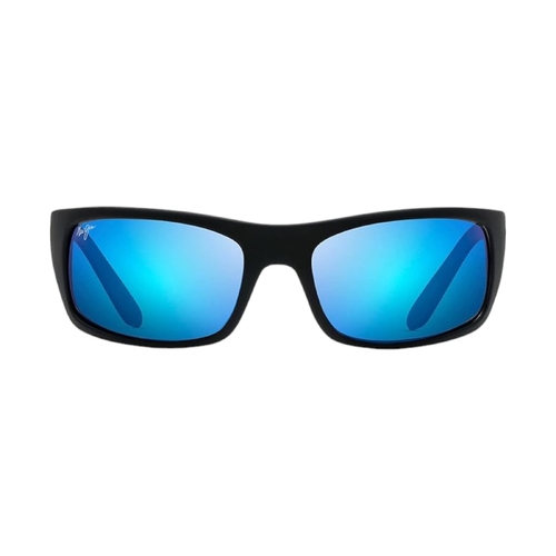 MAUI JIM Peahi B202-2M Matte Black / Blue Hawaii Polarised Wrap