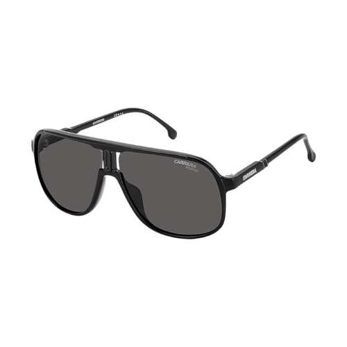 Carrera 1047/S 807 M9 Sunglasses Black Frame with Grey Polarised Lenses