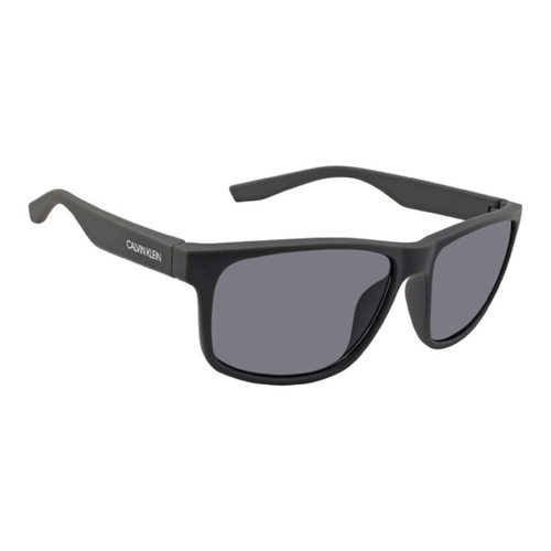 Calvin Klein CK19539S Mens Sunglasses Matte Grey Frame Grey Lens Rectangular