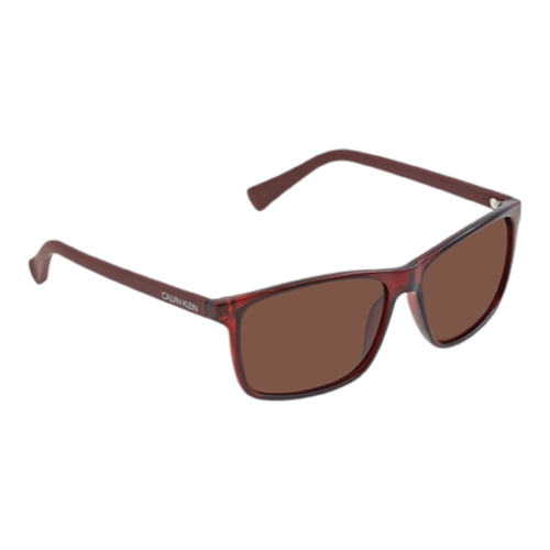 Calvin Klein CK19568S Mens Sunglasses Oxblood Frame Brown Lens Rectangular UV