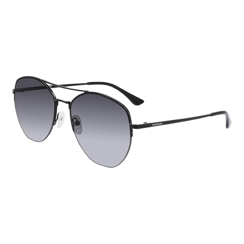 Calvin Klein CK20121S Womens Sunglasses Black Frame Grey Gradient Lens Pilot