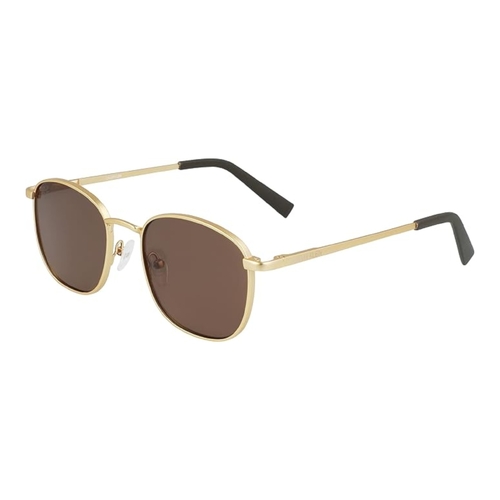 Calvin Klein CK20122S Mens Sunglasses Gold Frame Brown Lens Square UV