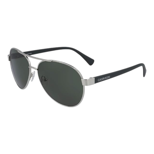 Calvin Klein CK19316S Men’s Aviator Sunglasses Silver Frame 60mm Metal