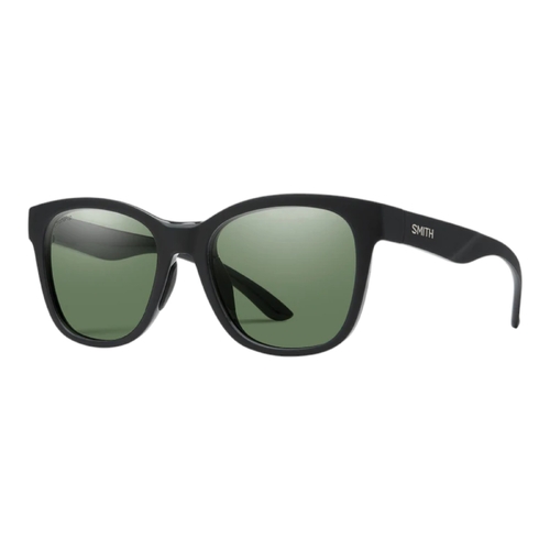 Smith Caper Men&#39;s Sunglasses Matte Black ChromaPop Polarised Grey Green Lens