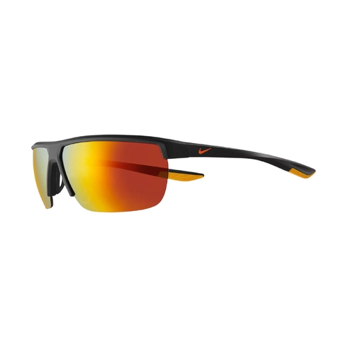 Nike Tempest CW4665-015 Sunglasses Gridiron Orange Frame Brown Mirror Lens 71mm