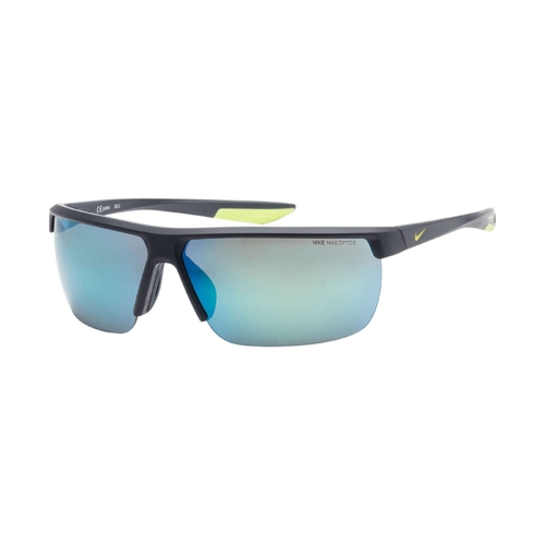 Nike Tempest CW4665-451-71 Sunglasses Matte Obsidian Frame Deep Green Lens 71mm