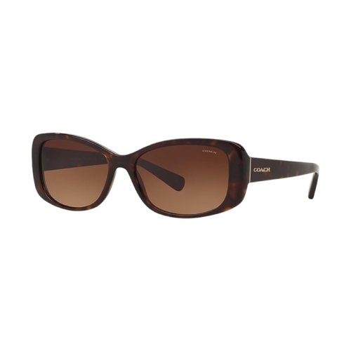 Coach HC8168 L156 Womens Sunglasses Dark Tortoise Gradient Brown Lens
