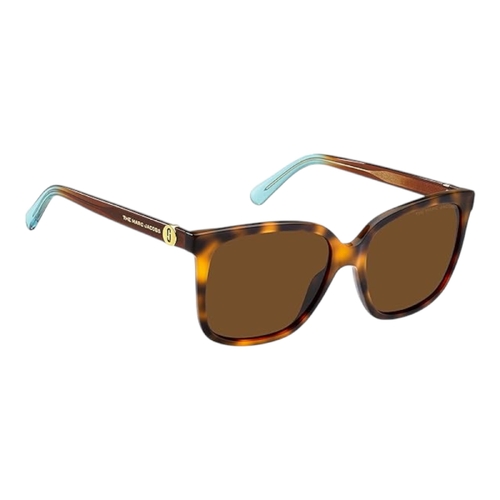 Marc Jacobs MARC 582/S Women’s Sunglasses Havana Azure Brown Lens 56mm Square
