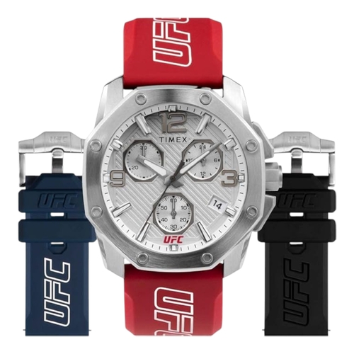 Timex UFC Icon Mens Watch 45mm Black Analogue Chronograph TWG047400