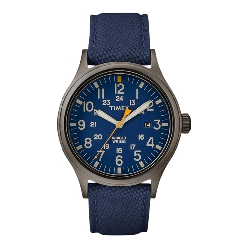 Timex Allied Classic Mens Watch Blue Dial Fabric Quartz TW2R46200VQ