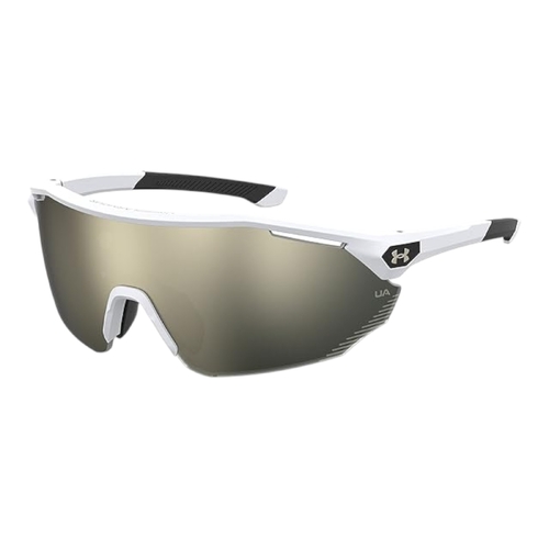 Under Armour UA0011S Mens Sunglasses Grey Frame Ivory Mirror Lens 99mm