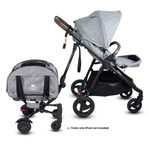 Co-Rider K9 Pet Trailer: 4-Wheel Pet Dog Carrier Universal Pram Stroller extension