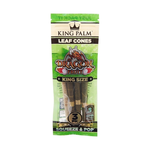 King Palm King Size Dragon Fruit Flavoured Roll Smoking Tobacco Herbs - 3 Per Pack