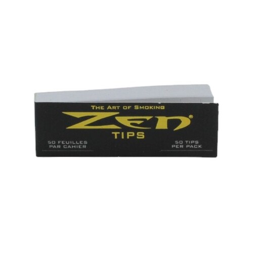 ZEN Tips Natural Paper Filter Smoking Herbs Tobacco 50 Tip Booklet